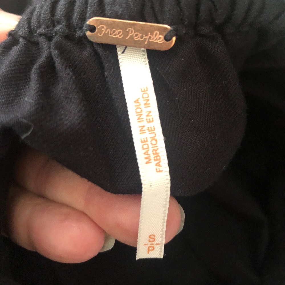 Free People Embroidered Tunic Dress Black | Size Small - Picture 4 of 5